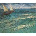 Ван Гог рыбацкие лодки в море, выполненный маслом на холсте